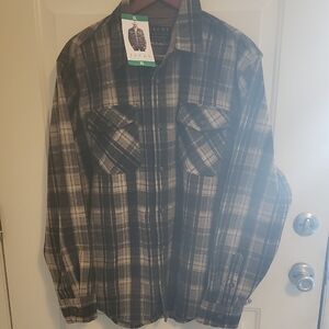Jachs Men's Brown and Tan Plaid Shirt Jacket